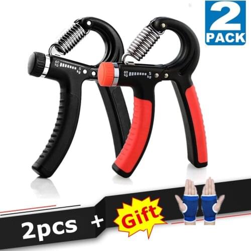 5-60Kg Gym Fitness Hand Grip Men Adjustable Finger Heavy Exerciser Strength for Muscle Recovery Hand Gripper Trainer 2PCS
