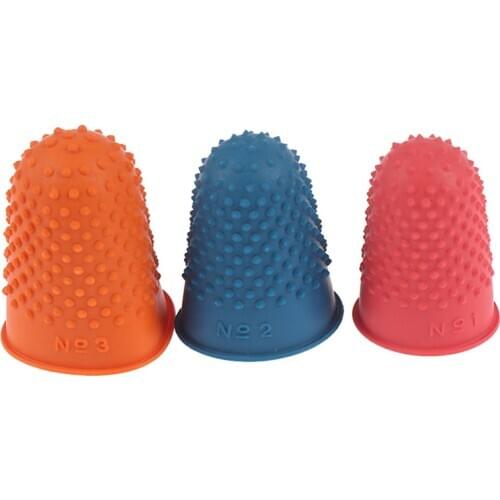 5Pcs Counting Cone Rubber Thimble Protector Sewing Quilter Finger Tip Craft Needlework Sewing Accessories