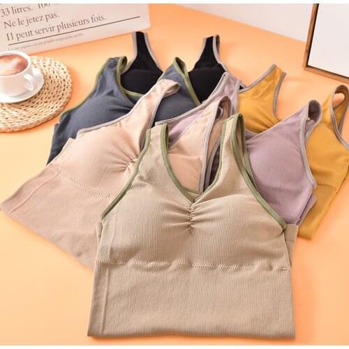 Sports Bras Pad Long Top Solid Yoga Vest For Fitness Breathable Workout Running Gym Sportswear Quick Dry Sexy Underwear Women