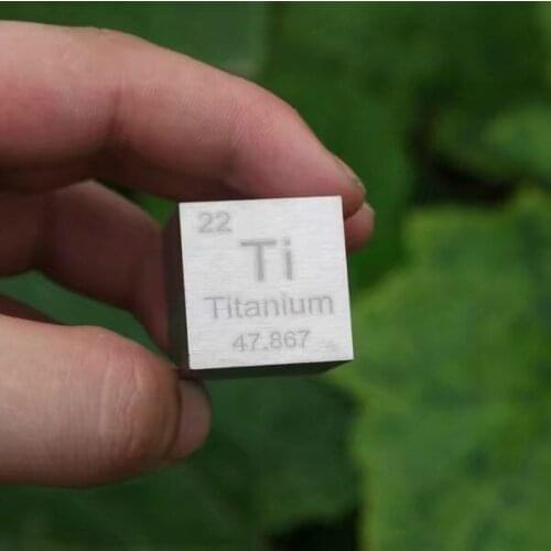 Titanium Metal 1 Inch 25.4mm Density Cube 99.9% Pure for Element Collection