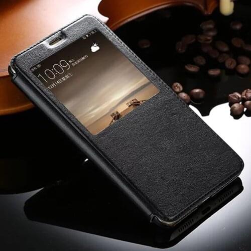 High Quality Hot Flip Ultrathin View Window Leather Case For Huawei Mate 9 Luxury Phone Cover