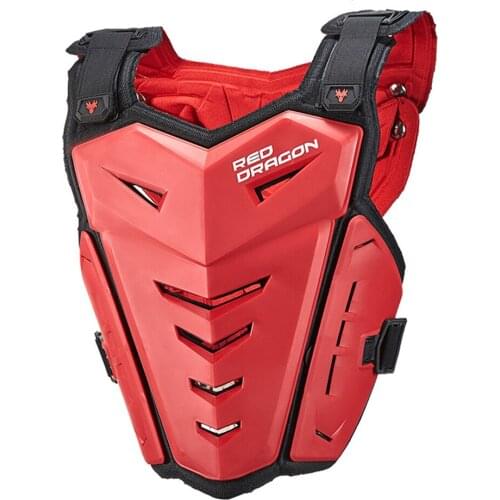 Vemar Motorcycle Armor Vest Red Chest Back Protection Motocross Breather Ski Skateboard Safety Jacket Moto Wear Protective Gear