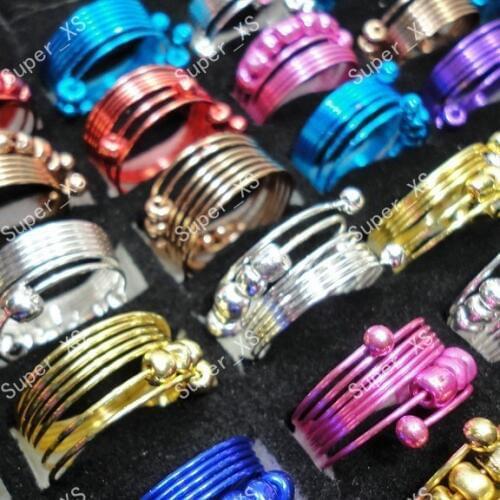 300pcs wholesale lots jewelry ring colorful iron fashion spring rings Free shipping BL188
