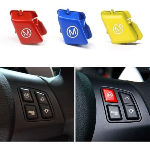 Car Steering wheel with M-mode button, 2007-2013 m, sports auto parts red blue and yellow applicable for BMW 3 m3 series E90 E91