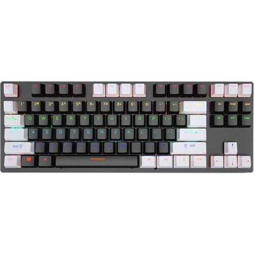 Gaming Mechanical Keyboard 87 keys Game Anti-ghosting Blue Red Switch Color Backlit Wired Keyboard For pro Gamer Laptop PC