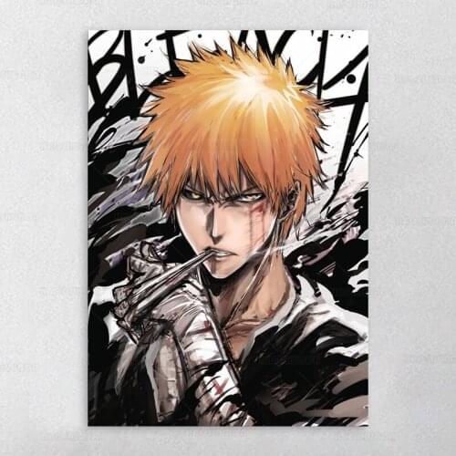 Canvas Painting Anime Posters Bleach Wall Decor Retro Poster Wall Art Picture for Living Room Decoration kawaii room decor