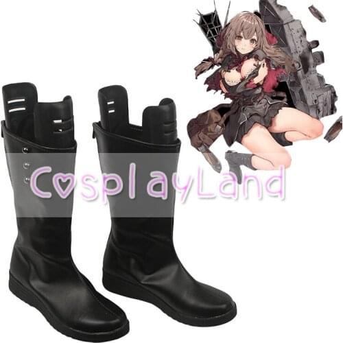 Kantai Collection Shinshuu Maru Cosplay Boots Shoes Black Women Shoes Costume Customized Accessories Halloween Party Shoes