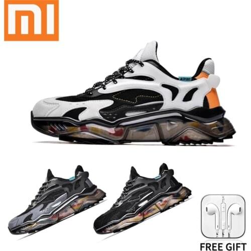 Xiaomi Youpin Men Sneakers Outdoor Casual Shoes For Mens Fashion Breathable Non-Slip Platform Sport Dad Shoes Male Size 39-45
