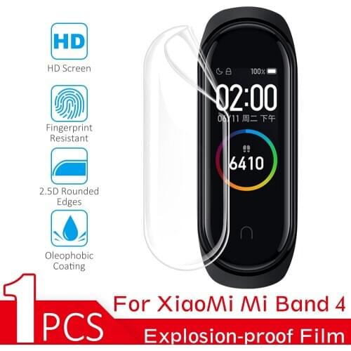 Soft film for xiaomi mi band 5 film soft screen protector Anti-explosion watch film for xiaomi miband 5 band 4 band5 band 5 film