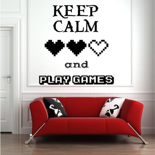 Gamer wall decal Eat Sleep Game Controller video game wall decals Customized For Kids Bedroom Vinyl Wall Art Decals A11-003