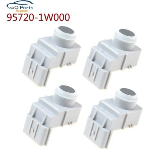 New 4pcs PDC Parking Sensor 95720-1W000 957201W000 PDC For KIA Rio III mk3 2011-2016 High Quality Silver Color