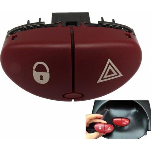 Hazard Warning Flasher Switch Dangerous Light Switch Button 6554L0 For Peugeot 206 207 Citroen C2
