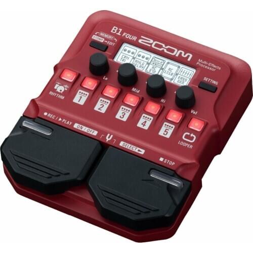 ORIGINAL Zoom B1 Four bass guitar multi effect processors, guitar single effect device, preamplifier, Guitar Effect Pedal