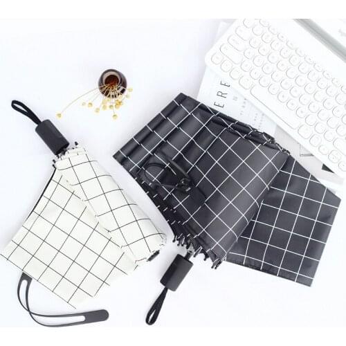 Lattice Group Sunny Rainy Umbrella Pocket Mini Umbrellas Anti UV Sun Rain Windproof Light Folding Portable Man Women