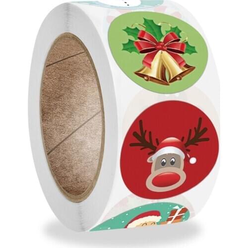 Christmas Gift Sealing 500pcs Stickers Thank you Love Design Diary Scrapbooking Stickers Party Gift Decorations Labels