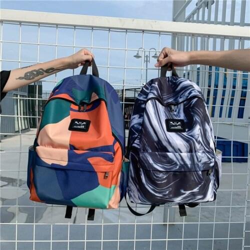 2021 New Unisex Junior High School Student Schoolbag Simple and Versatile Large-Capacity Leisure Travel Backpack Fashion