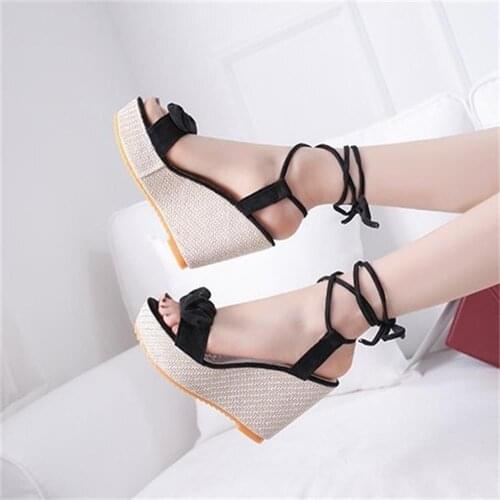 Summer Women Sandals Shoes Height Increasing Platform Wedge Sandals Peep Toe Women Shoes Sandalias De Las Mujeres Zapatos Mujer