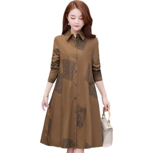 Fashion Womens Trench Coats Loose Large Size 5XL Women Windbreaker Coat Spring Fall Single-breasted Female Outerwear And Lined