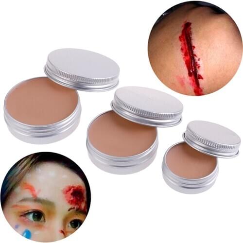 15/30/50gShaping Special Effects Body Makeup Skin Wax Halloween Face Painting Scars Wrist Cosplay Flesh Color Cover Mud Skin Wax
