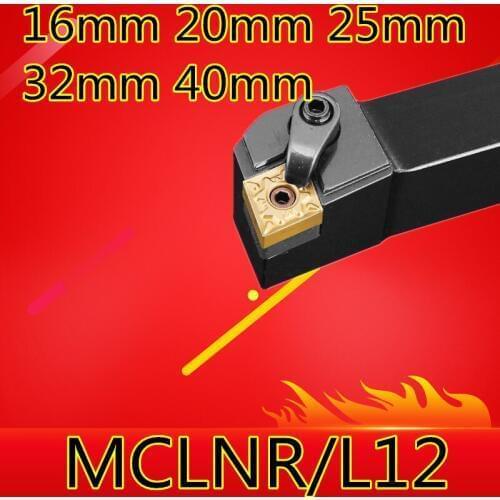 1PCS MCLNR1616H12 MCLNR2020K12 MCLNR2525M12 MCLNR3232P12 MCLNR2525M16 MCLNR3232P16/19 MCLNL CNC Lathe tool Holder