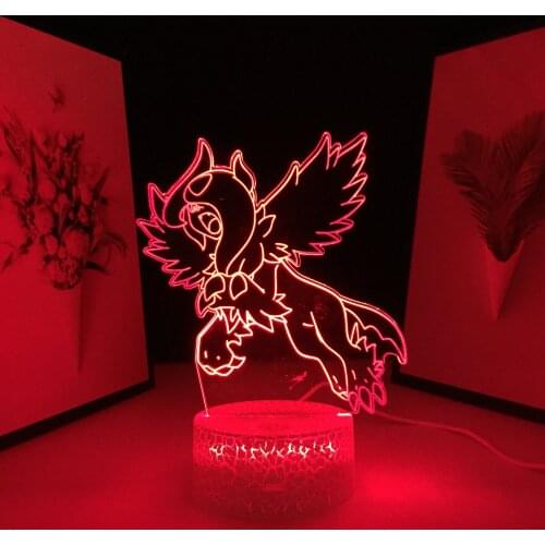 3D LED Anime Figure Lamp 7 Colors Acrylic Touch Switch Night Light for Kids Birthday Gift Bedside Hologram Decor Table Light