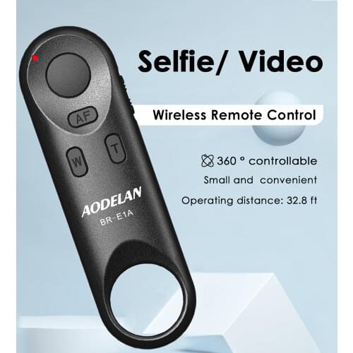 AODELAN Wireless Remote Control BR-E1A for Canon EOS R,RP,R5,R6,M50,M200,90D,6DII,77D,Rebel T8i,T7i,SL3,SL2,G5XII,G7XIII,SX70HS