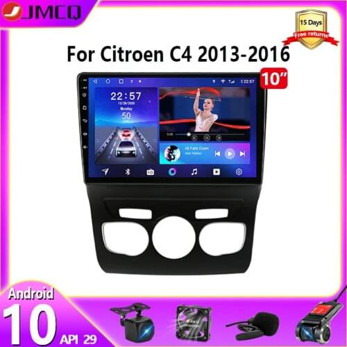 JMCQ 2 Din Android 10 for Citroen C4 2 B7 2013 2014 2015 2016 Car Radio Multimedia Player GPS Navigation Carplay DVD Head Unit