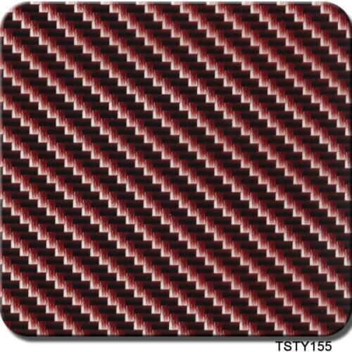 Free shipping TSAP155 0.5*2m/10m pva red brown carbon fiber water transfer printing hydrographics film hydro dipping film