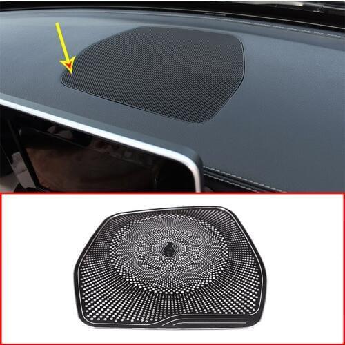 For Mercedes Benz C Class W205 C180 C200 C260 2015-2018 GLC Class X253 Car Dashboard Speaker Cover Trim LHD With Music Logo