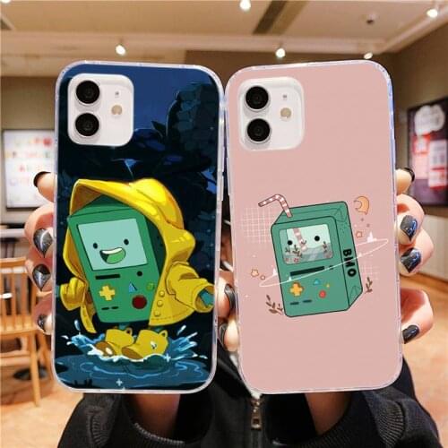 For iPhone 11 adventure time cute Beemo BMO Phone Case for iPhone 11 12 pro XS MAX Mini 8 7 6 6S Plus X 5S SE 2020 XR case