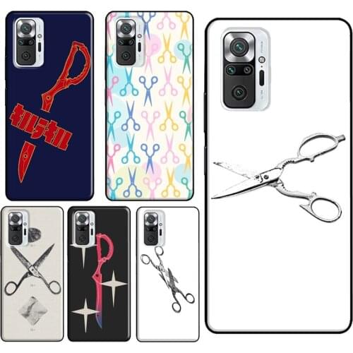 Hair Scissors Case For Xiaomi Redmi Note 10 Pro 7 8 9 Pro Note 9S 8T Cover For Redmi 9 9A 9C 9T 7A 8A