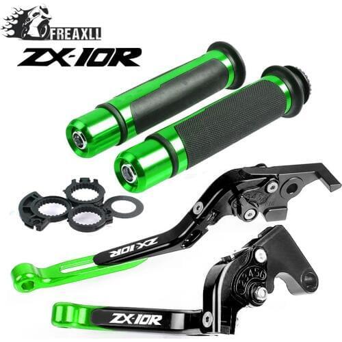 CNC Folding Extendable Motorcycle Brake Clutch Lever Handle Grips For Kawasaki ZX10R ZX-10R ZX 10R 2006-2015 2007 2008 2009 2010