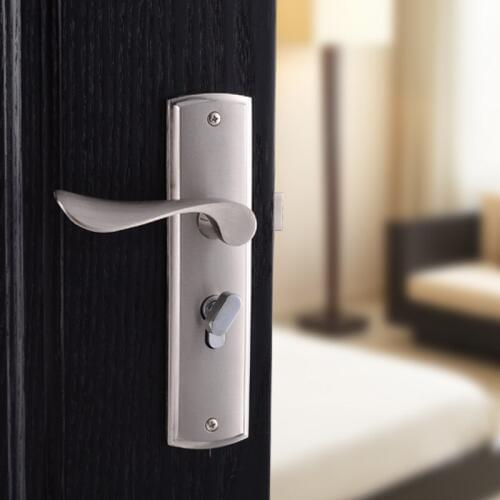 European door handle lock bedroom aluminum alloy door handle hardware lock