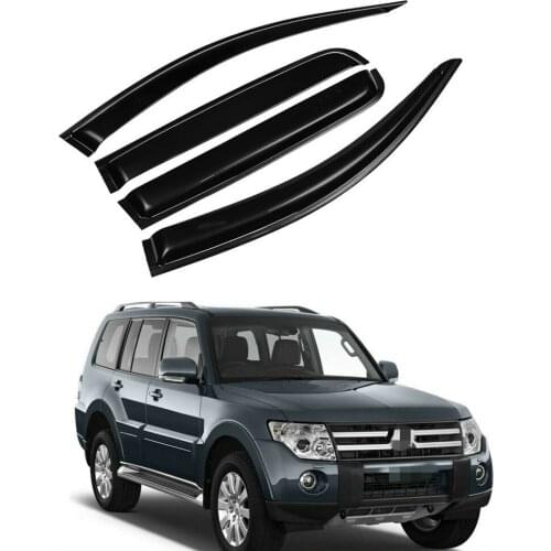 For Mitsubishi Pajero V73 V75 V93 V97 2006-2019 Window Visor Wind Rain Cap Sun Smoke Guard Deflector Vent Shade Rain Eyebrow