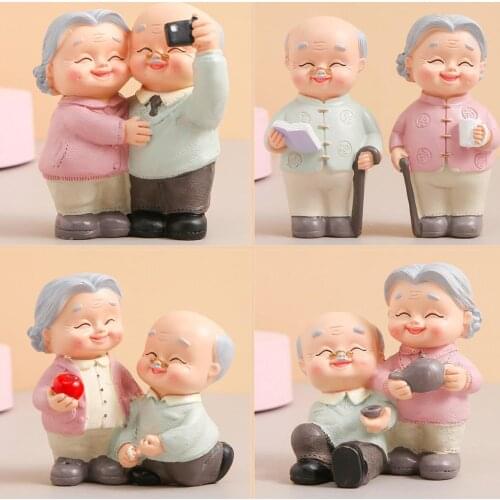New Grandparents Model Ornament Creative Sweety Lovers Couple Ornaments Modern Home Decoration Living Room For Office Room Decor