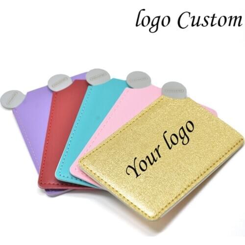 Customizable Logo Mini Rectangular Makeup Mirror Exquisite And Elegant Wedding Gifts Simple And Portable Makeup Mirror