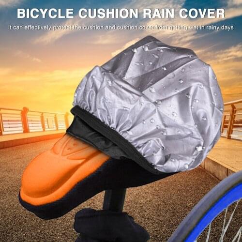 Bicycle Saddle 3D Soft Cycling Seat Cover MTB Mountain Bike Thickene Sponge Pad Breathable Cushion with Anti-slip Rain Cover