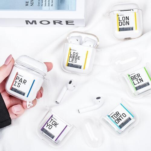 Hot ins Soft Transparent Case for AirPods 1 2 Case Wireless Bluetooth Headphone Case for Airpods Case Air Pods Funda Cover Cases