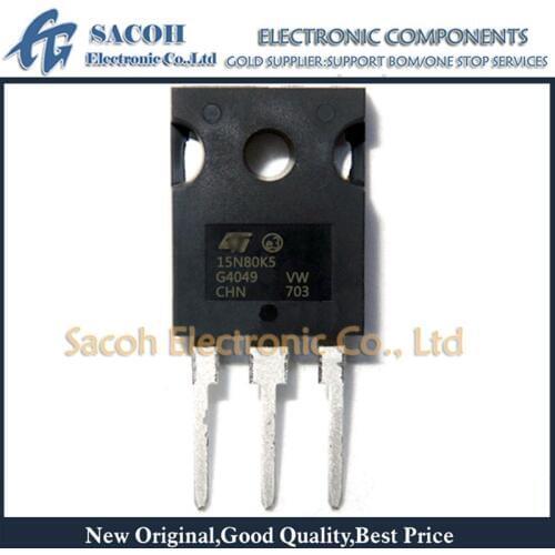 Free Shipping 10Pcs STW15N80K5 15N80K5 STW15N90K5 15N90K5 TO-247 15A 800V N-ch Powe MOSFET