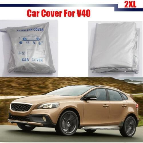 Cawanerl New Car Cover Anti UV Snow Rain Resistant Protector Cover Sun Shade For Volvo V40 Top Quality