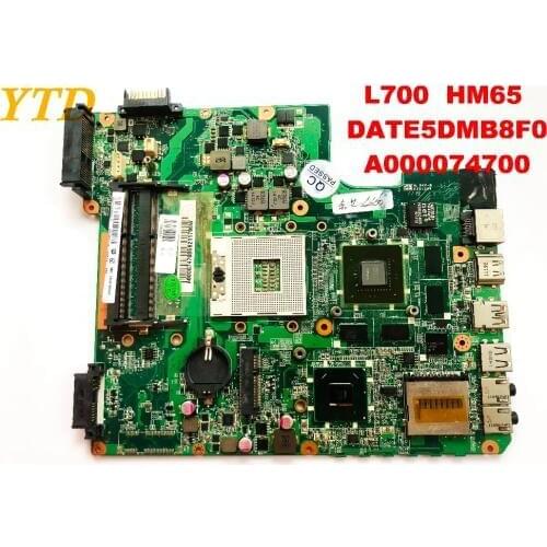 Original for Toshiba L700 L740 L745 laptop motherboard HM65 DATE5DMB8F0 A000074700 tested good free shipping connectors