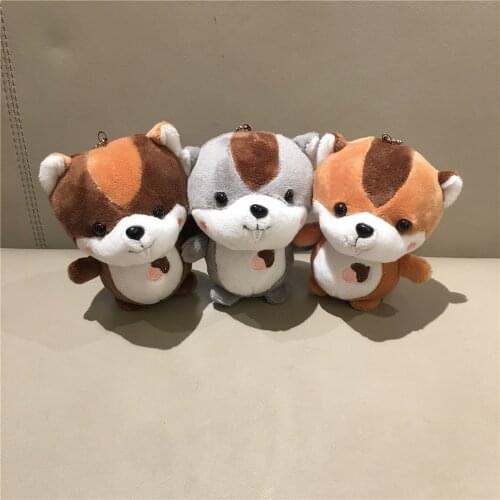Size 10CM Approx. New Squirrel Plush Toy Doll , 3Colors- Key Chain Stuffed Animal Gift