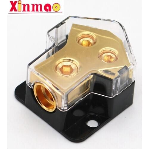 1PCS Digital Power Amplifier Distribution Block Splitter (1 2GA To Dual 4GA Port)