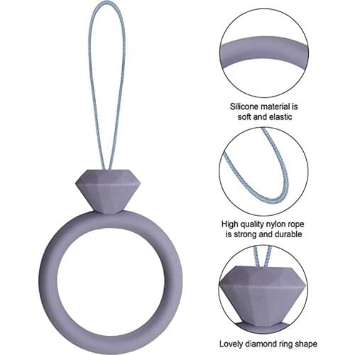 B2EF 12pcs Phone Hand Wrists Cell Phone Straps Finger Rings Lanyard Keychains for USB Flash Drive ID Card Badge Cameras