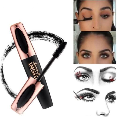 Yelashes Mascara Waterproof and Sweat-Proof, Thick, Curly Slim, no Fading, no Fading, Beauty Mascara Cream, 4D Mascara Cosmetics