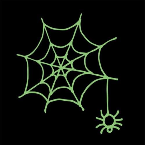 Web Spider Patches for Clothing Luminous Badge Heat transfer printing Noctilucent Patch Clothes Fluorescence Stickers Gifts