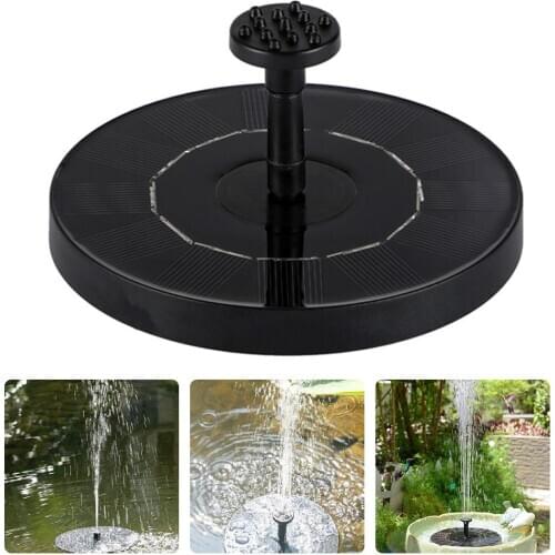 1.5W Solar Water Fountain Pump Floating Solar Powered Bird Bath Fountain For Pond Pool Garden Aquarium Decoration