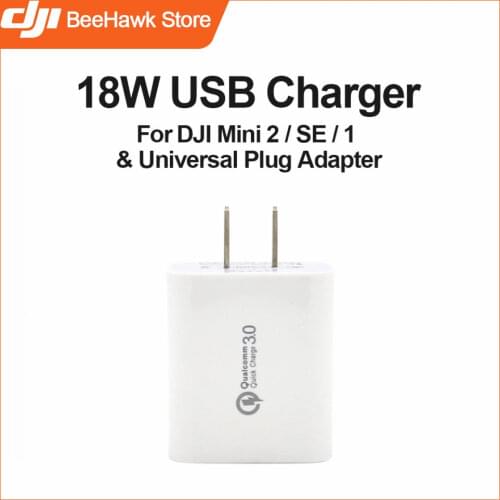 USB Charger for DJI Mini 2 / SE / 1 & Universal Plug Adapter Supports US UK AU EU Plug Drone Accessories QC 3.0 Safe and Quick