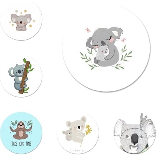 58mm Animal sleeping lazy koala Icons Pins Badge Decoration Brooches Metal Badges For Backpack Decoration