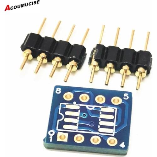 10 piece PCB of Patch op amp to Plug-in op amp with 8 pin